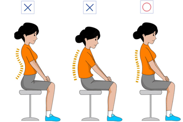 tư thế ngồi chuẩn cho dân văn phòng